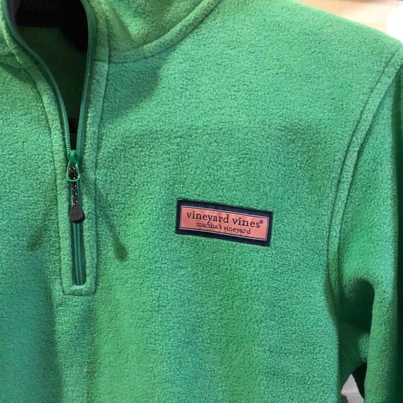 Vineyard Vines Other - Vineyard Vines Green Fleece Pullover w quarter zip